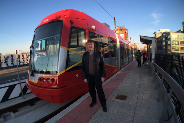 Ian Budd tried the new Washington D.C. streetcar while visiting federal officials earlier this year