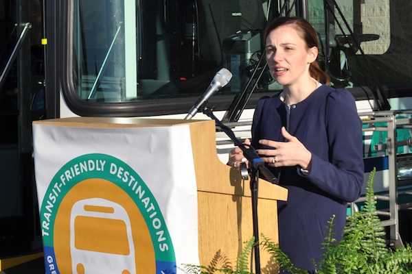 Kristine Frech of Skyward says better public transportation is key to economic development in NKY