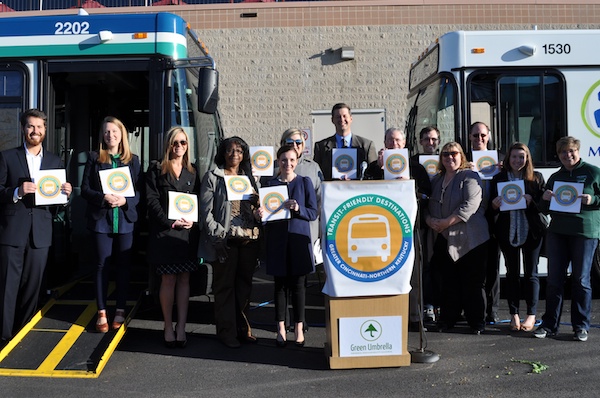 The region's first Transit Friendly Destinations are recognized Oct. 16