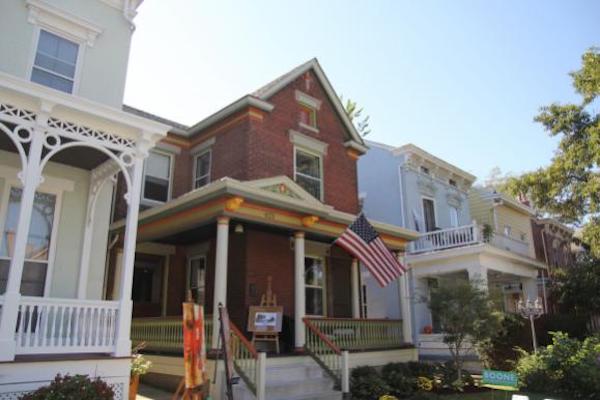 Riverside community of Ludlow features Victorian-era homes as well as newer commercial construction