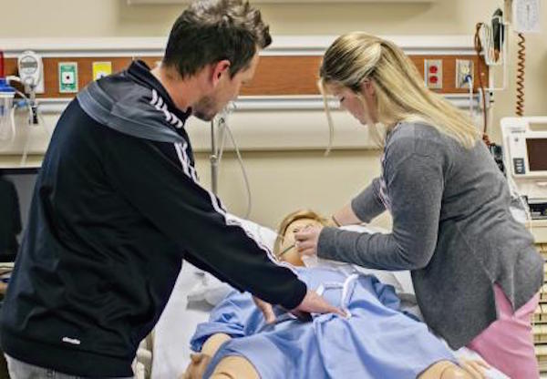 Health care students learn lifesaving techniques