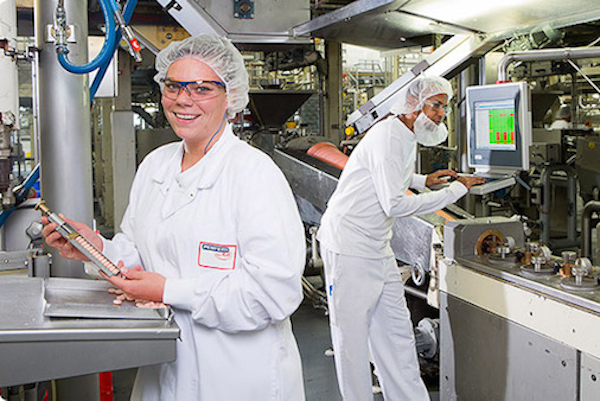 Workers package Mentos candies at Perfetti Van Melle plant in Erlanger