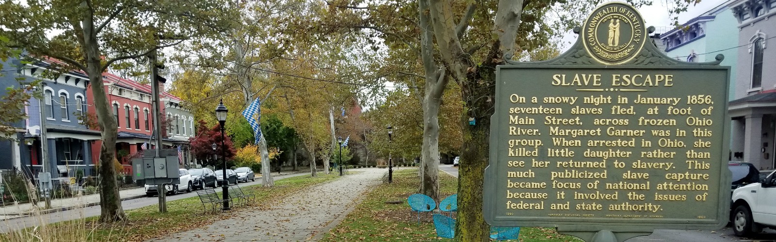 This historic marker in Covington commemorates Garner's escape and capture.