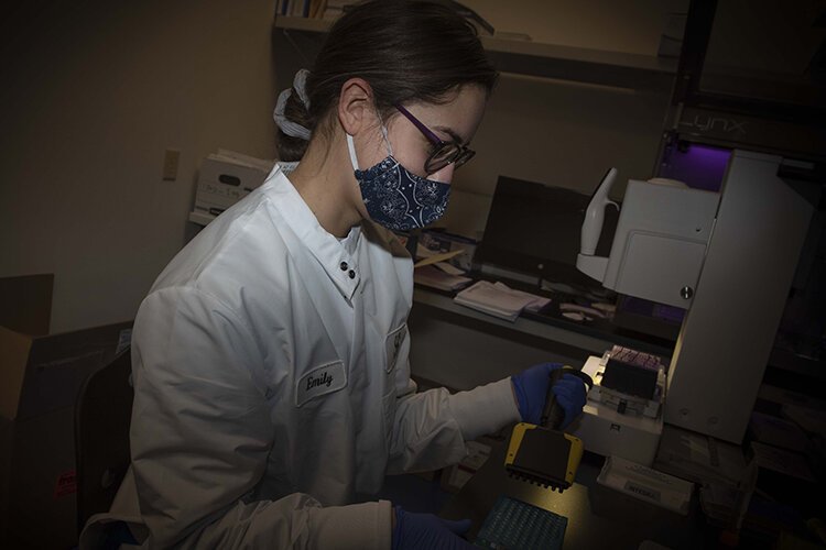 Emily Greve, Ethos PCR equipment specialist.  