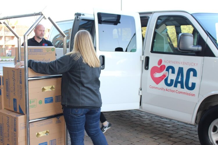 During the pandemic, the Northern Kentucky Community Action Commission has turned to delivering hundreds of boxes of food a week to those in need. 