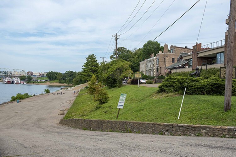 The Covington riverfront will be transformed from this to an active path for strolling, biking and sightseeing.