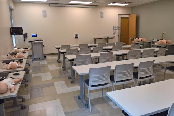 Heart code and CPR training room at SETEC