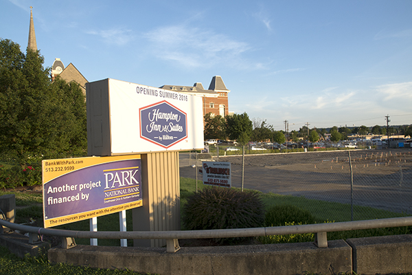 A six-story Hampton Inn will replace the old Travelodge and clear space for a traffic roundabout