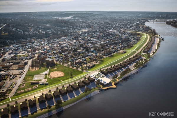 The Manhattan Harbour housing project in Dayton will connect with Riverfront Commons