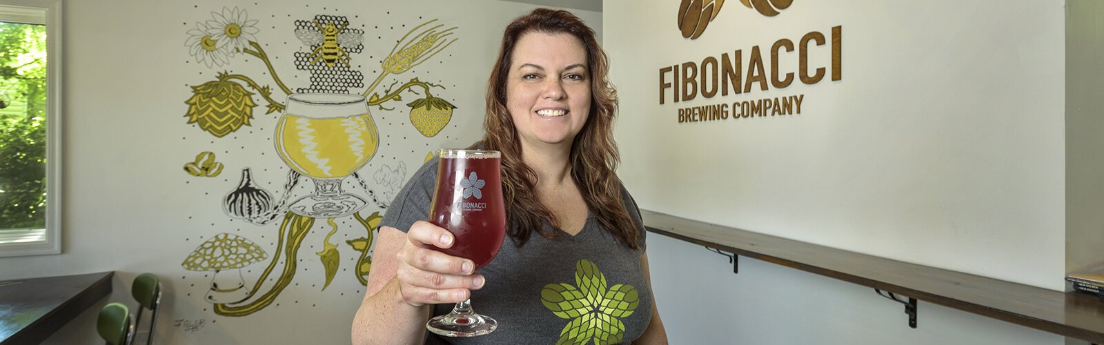 Betty Bollas of Fibonacci Brewing Company imbues her brews with homegrown ingredients from her urban farm. 