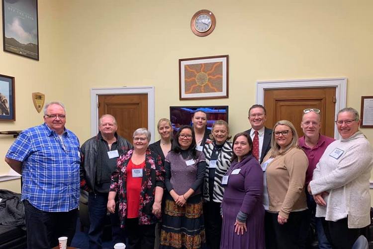 Local IRS workers went to Washington recently to thank local lawmakers for their support during the government shutdown, including Rep. Thomas Massie (back row, in tie and jacket.)