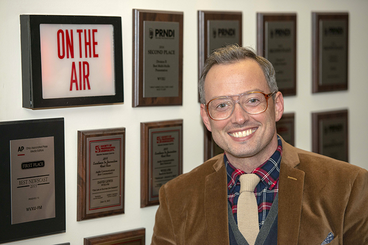 Michael Monks in the on-deck circle for WVXU's "Cincinnati Edition."