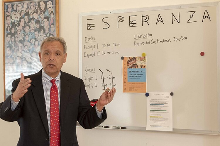 Leo Calderon at the Esperanza Latino Center