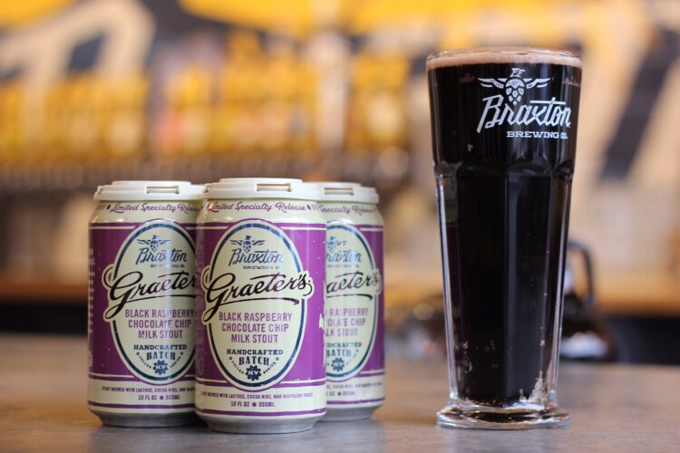 Braxton Brewing's Graeter’s Black Raspberry Chip Milk Stout